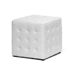 Faux Leather Cube Seating Ottoman - $50 (14.25 x 14.25 x 14.75")